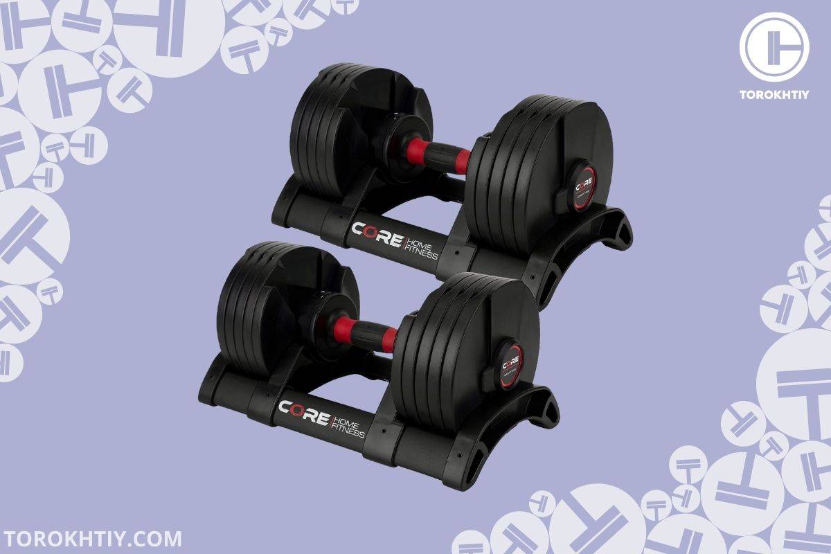 Core Fitness Adjustable Dumbbell Weight Set