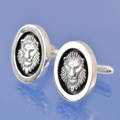 a family crest inspired bespoke cufflinks commission