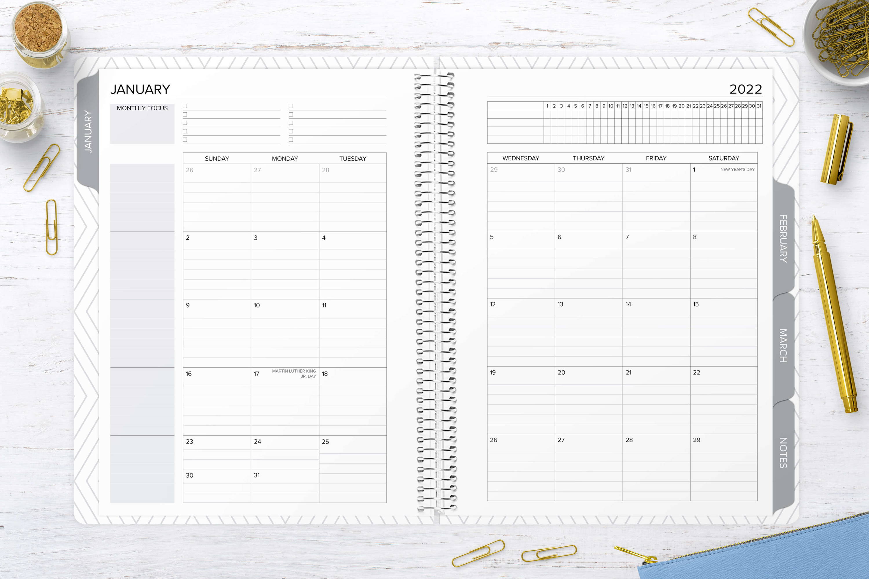 monthly planner layout amplify planner