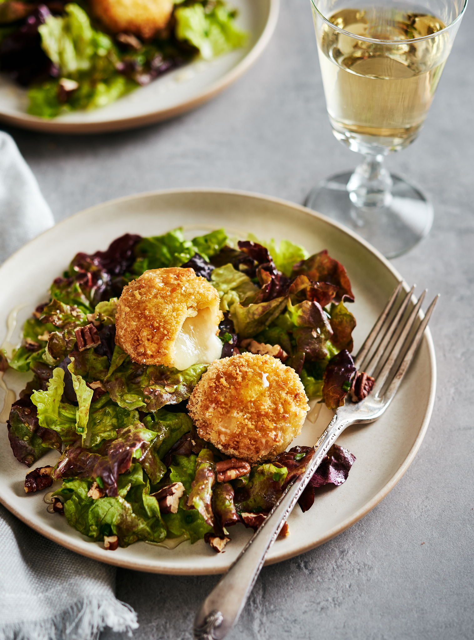 Air Fryer Crispy Goat Cheese Salad | RICARDO