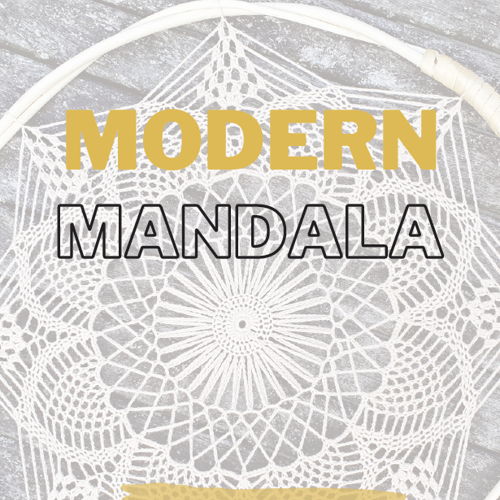 Modernes Mandala-Häkelmuster