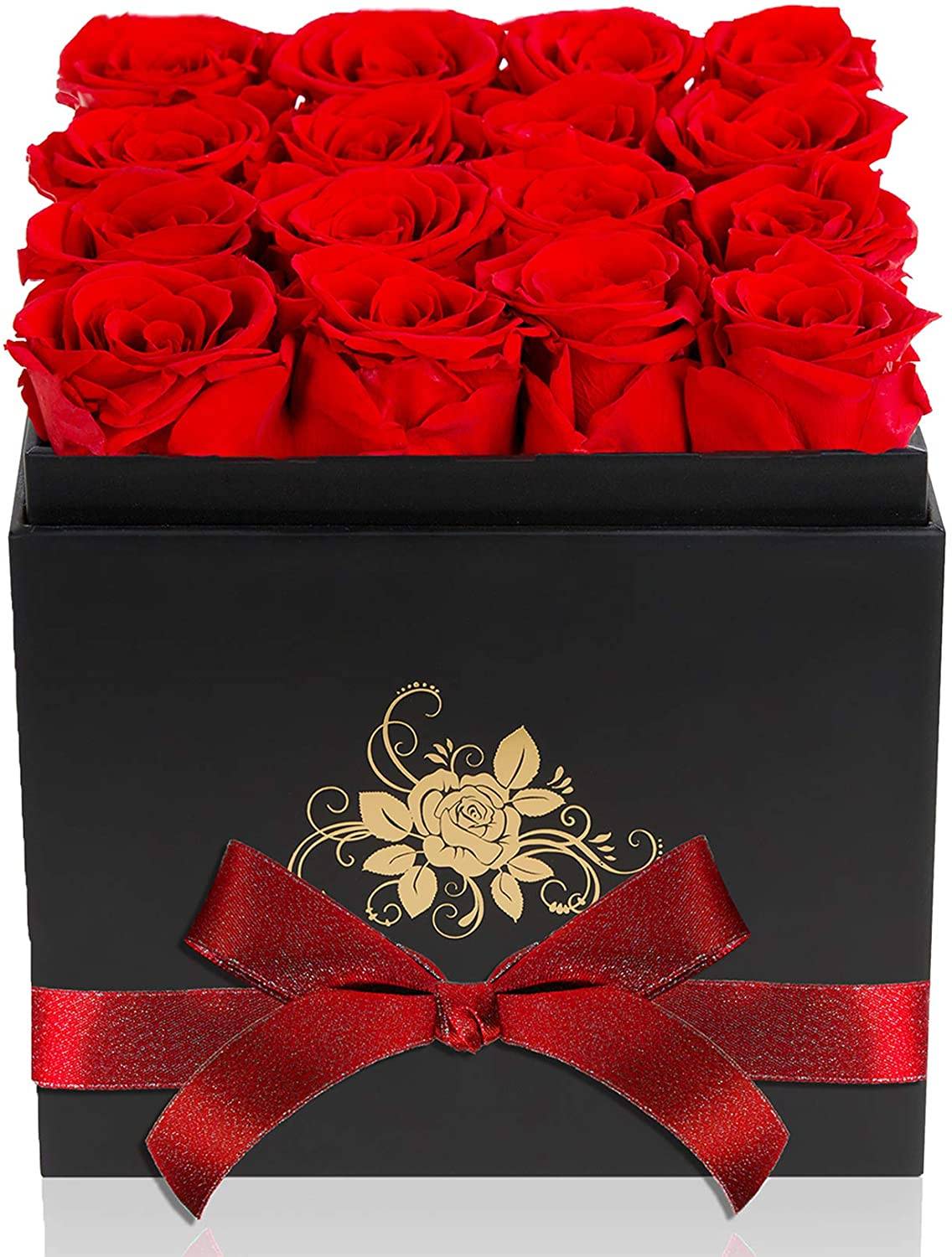 Long-lasting Red Roses Made of High-Quality Fresh Cut Roses with Unique Preservation Production Process for Valentine’s Day, Anniversary, Birthday, Mother’s Day, Thanksgiving, Christmas, Weddings, and Graduation.