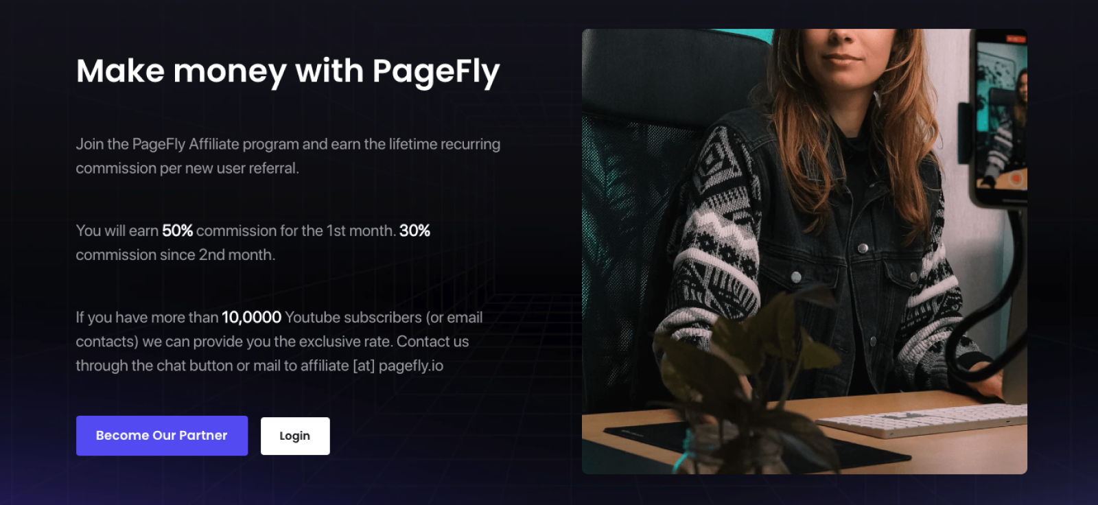 Pagefly affiliate program