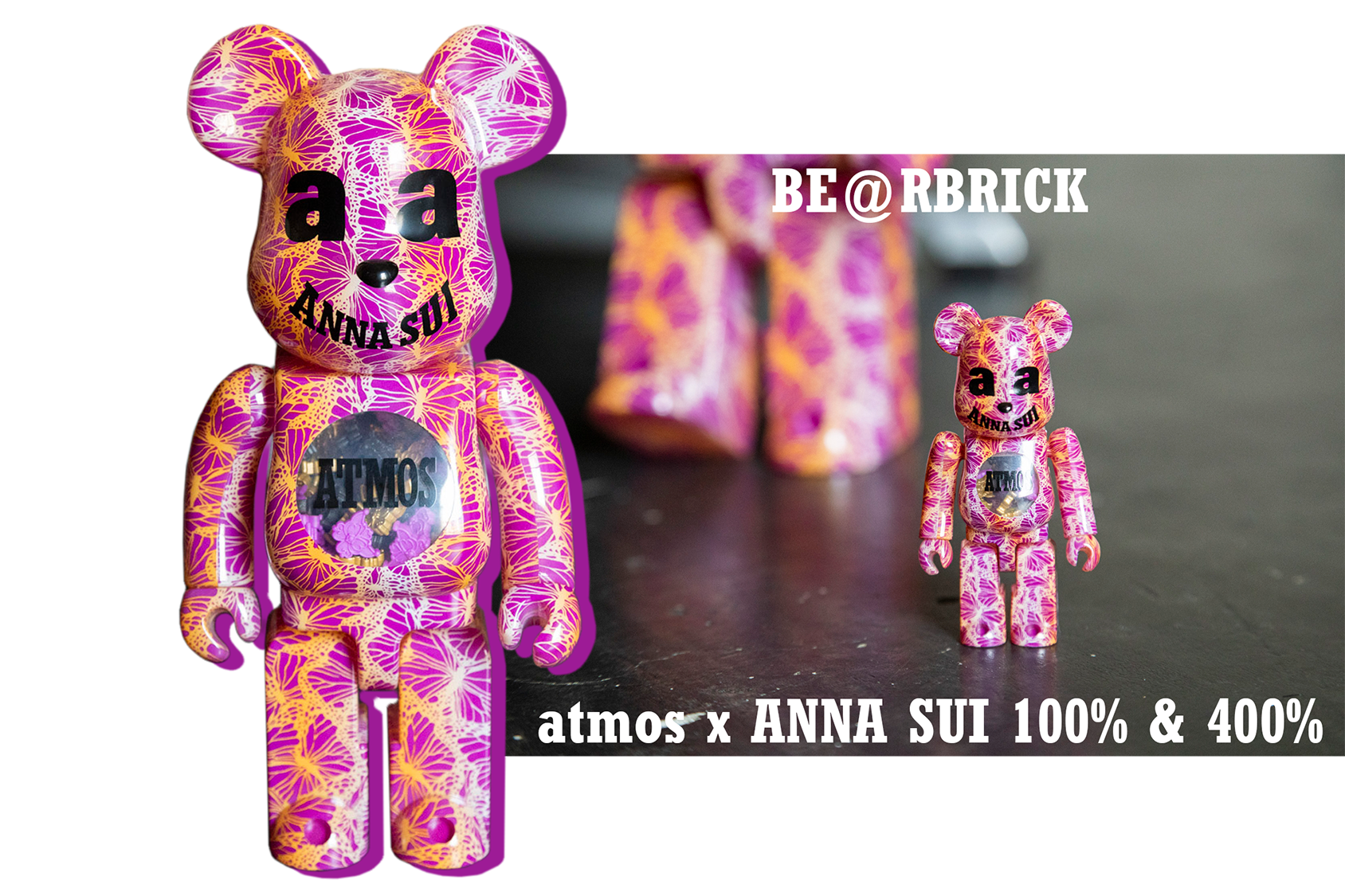 ANNA SUI BE@RBRICK 400% & 100%