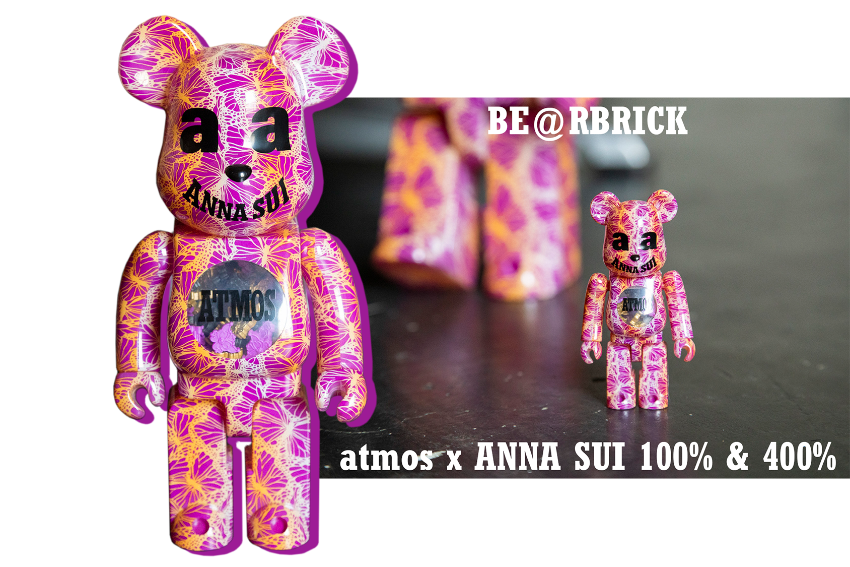 MEDICOM TOY BE@RBRICK atmos x ANNA SUI 100% & 400% – アナ MEDICOM TOY BE@RBRICK atmos x ANNA SUI 100% & 400% – アナ