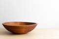antique refinished wooden butter bowl