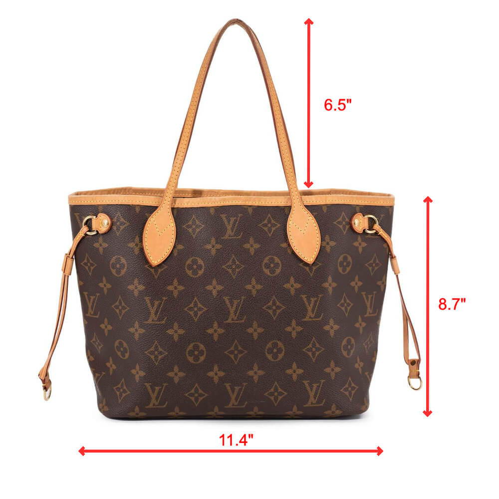 Dimensions of Neverfull PM