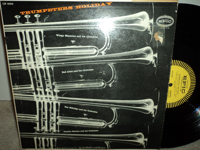 Roy Eldridge, Red Allen, Wingy Mannone & Frankie Newton - Trumpeters Holiday Rare LP Epic Mono