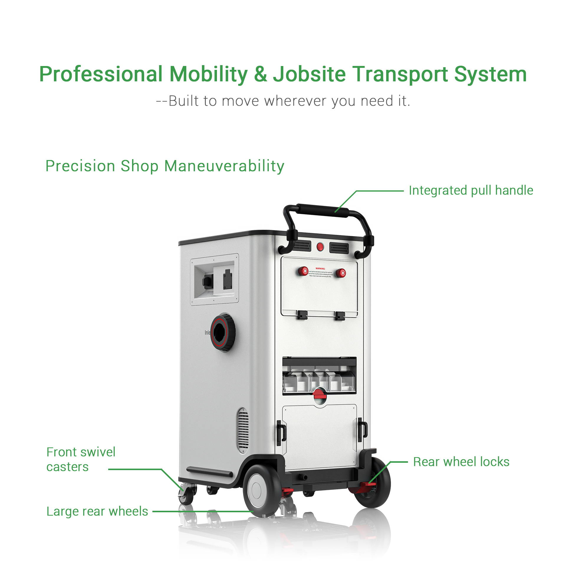 GYRO AIR G-700 Dust Processor for dust collection and extraction front view with control panel pressure gauge and 6 inch inlet