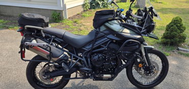 2014 TRIUMPH TIGER 800 XC ABS motorcycle for rent near Salisbury, MA
