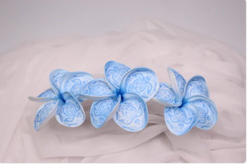 Ocean Turtle Frangipani Real Touch (6 Pack) - Realistic Artificial Flowers - Image 3