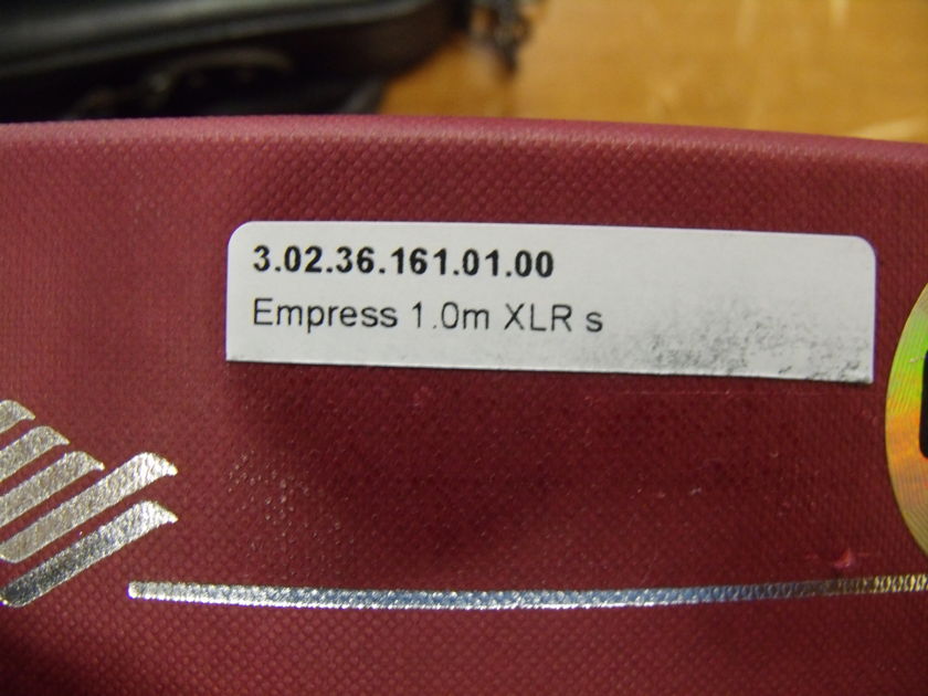 Siltech Cables Empress 1m, XLR Nearly NEW