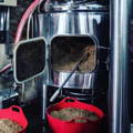 Cuve de brassage Mash Tun de la distillerie Dornoch dans le nord-ouest des Highlands d'Ecosse