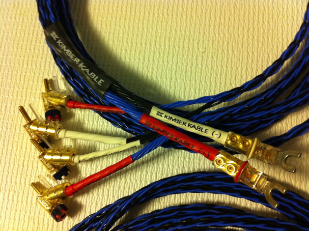 Kimber 8TC+4TC Biwire 8' cable pair WBT 681 spades Amp ...