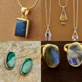 New jewelry, crystal jewelry, rings, earrings, pendants, necklaces, bracelets