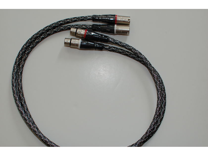 Acoustic Zen Absoulute   1M pair XLR Interconnect-Excellent condition- Free shipping