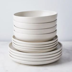Ceramic Dinnerware Set with Plates & Bowls