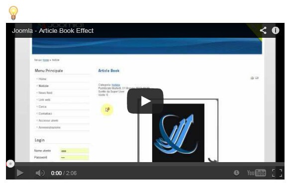 Switching Light Video - выключение света в Joomla