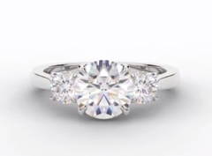 Shop diamond trilogy three stone rings - Pobjoy Diamonds
