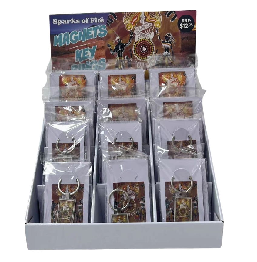 SPECIAL OFFER Muingu Bukker (Sparks of Fire) Fridge Magnets and Keyrings by Robert Levi