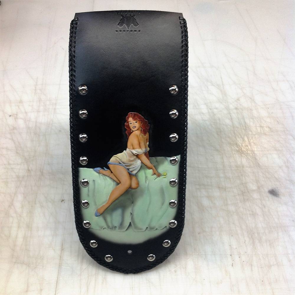 airbrushed pin-up custom fender bib