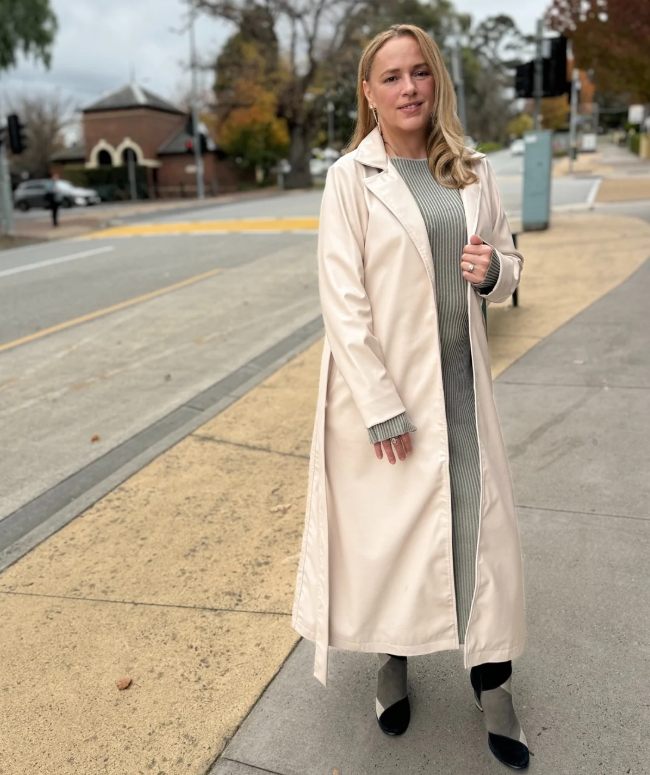 Lucia Vegan Trench Coat - Image 2