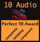 10AUDIO.COM PERFECT 10 AWARD