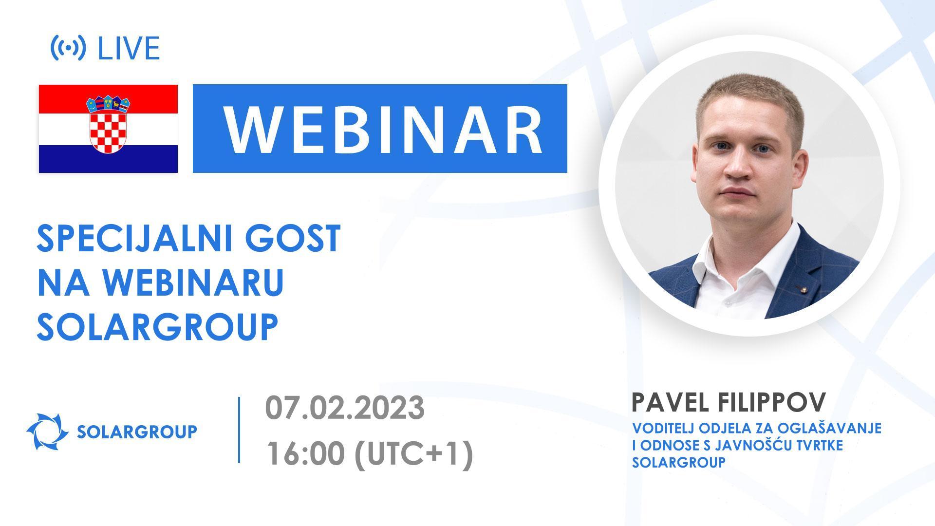 Croatia. Specijalni gost na webinaru SOLARGROUP