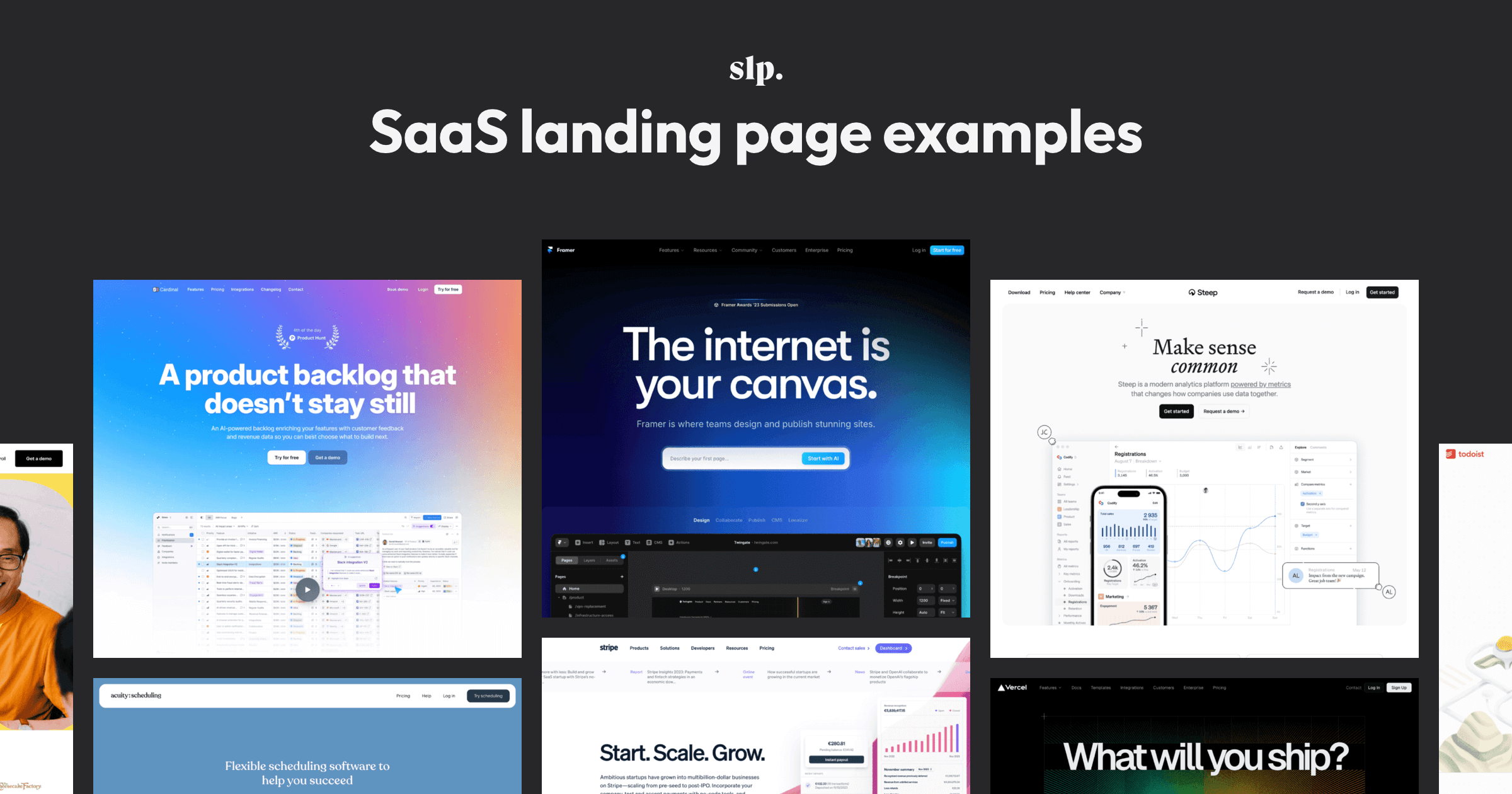 Landing Page Examples For Design Inspiration - SaaS Landing Page