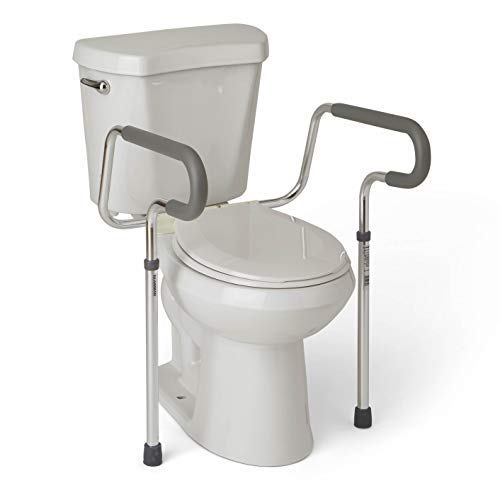 Carex Toilet Safety Rails, Toilet Handles for Elderly and Handicap