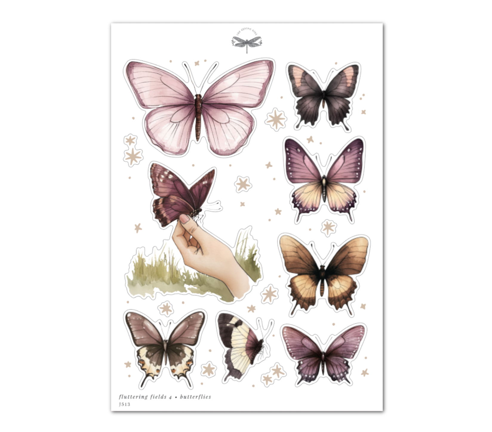Fluttering Fields 4 • Butterflies – The Giving Girl