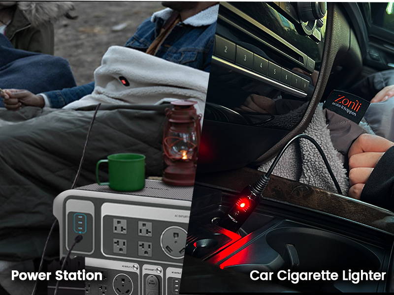 ZWalk Pro 36W Battery Operated Heated BlanketSherpa Zonli