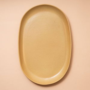 16" Oval Serving Platter Color: Sungold — Myrth