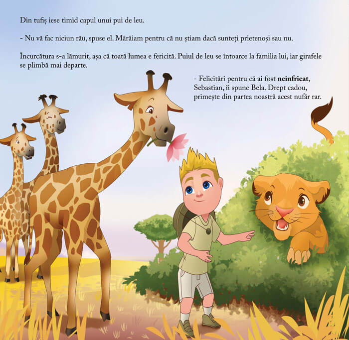 carte personalizata copii poveste neinfricare