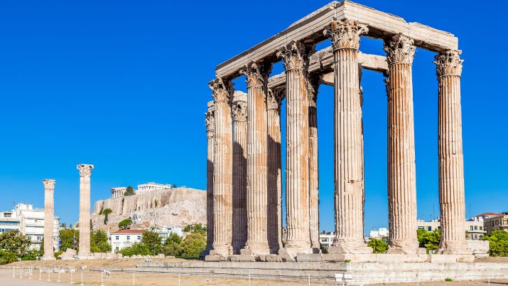 Construction of the Temple of Olympian Zeus began in the 6th century BC
