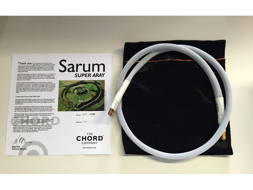 Chord Co. Sarum Super ARAY USB 1 meter - mint! NEW LOWER PRICE!