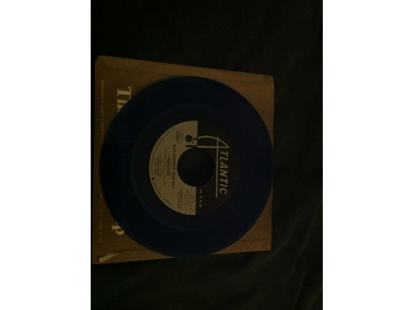 Foreigner - Blue Morning Blue Day Atlantic Records Promo Blue Vinyl Single  45 NM