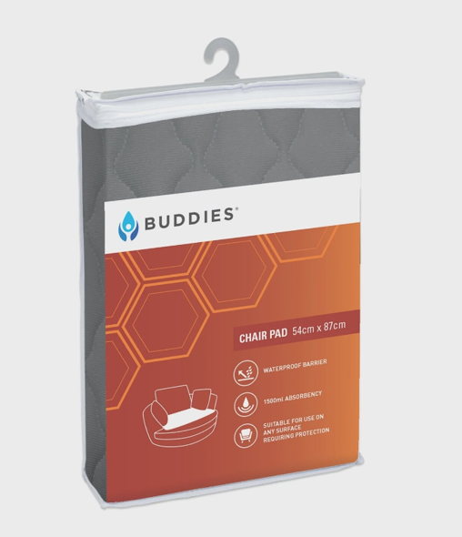 Grey Buddy Washable Chair Pad