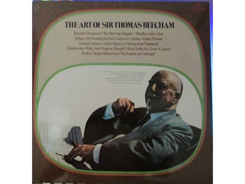 SIR THOMAS BEECHAM (FACTORY SEALED CLASSICAL LP)  - THE ART OF SIR THOMAS BEECHAM SERAPHIM S 60134