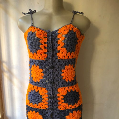 Honeywell Granny Square haakjurk