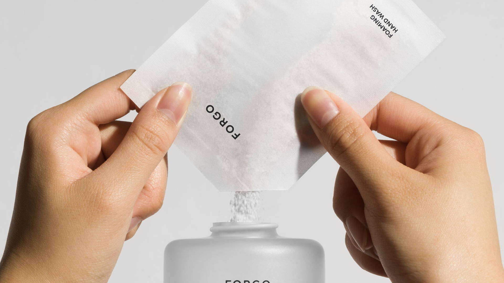 Featured image for FORGO - Powder to Liquid Hand Wash Is A Sleek Proof Of Concept