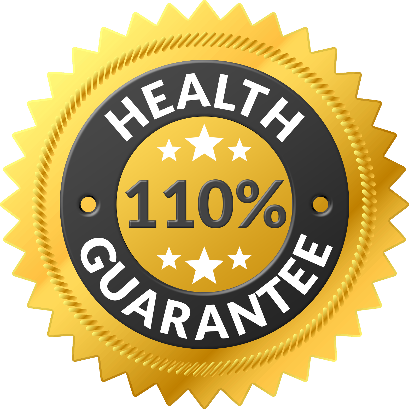 110% Health Guarantee Logo