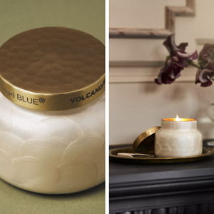 Capri Blue Volcano Capiz Jar Candle​