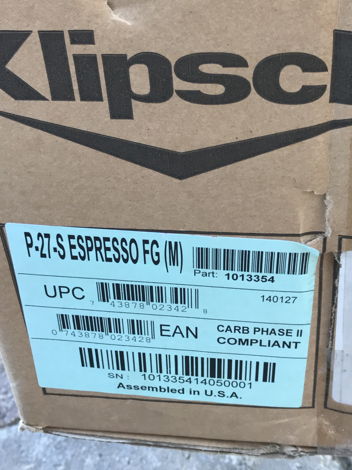 Klipsch Palladium P-27S Espresso