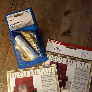 Schlagmetall-Set, Deco Metall in GOLD