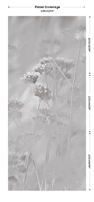 grey floral curtain fabric hero image