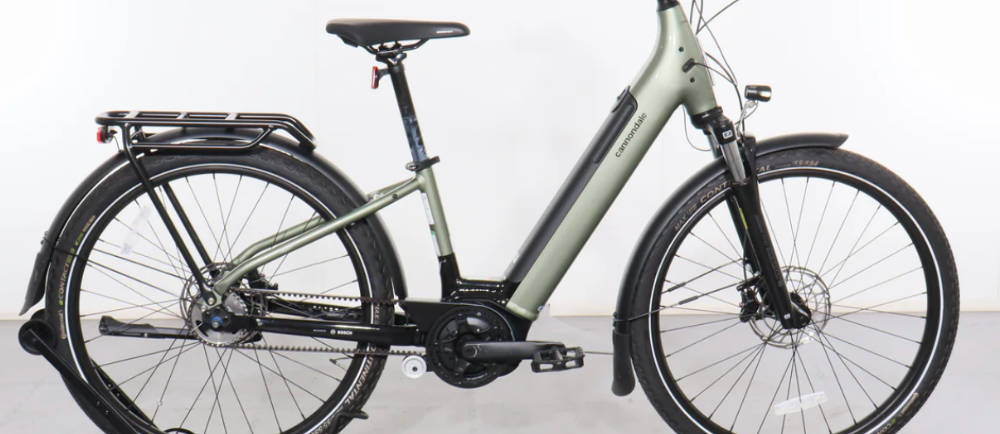 a Cannondale Mavaro Neo step through electric bike