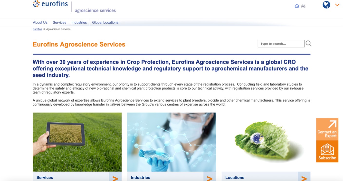 Eurofins product / service