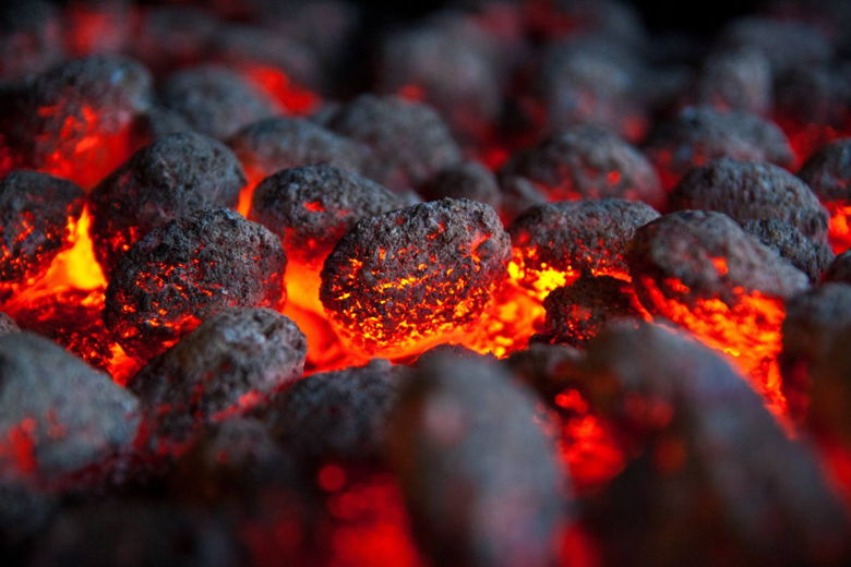 Picture of burning coals