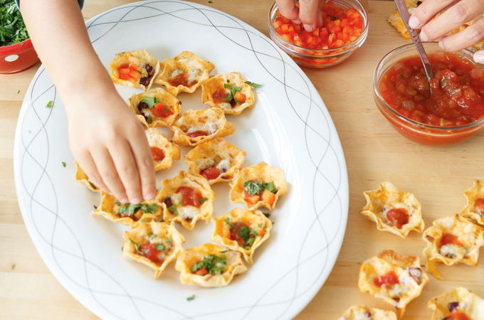 Bouchées de nachos toutes garnies